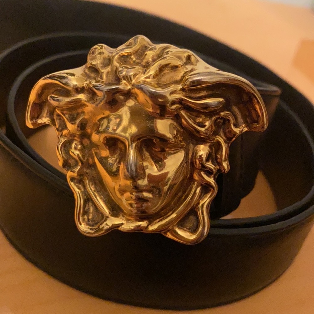 Versace Palazzo Belt with Medusa Buckle WAIST SIZE 34 - Picture 2 of 6